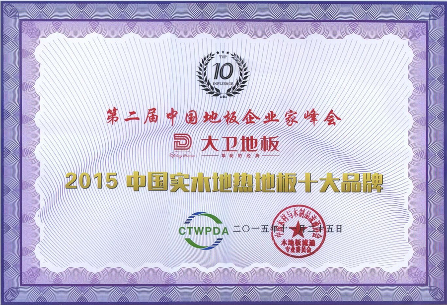 大衛地板榮獲“2015中國純實木地熱十大品牌”.jpg